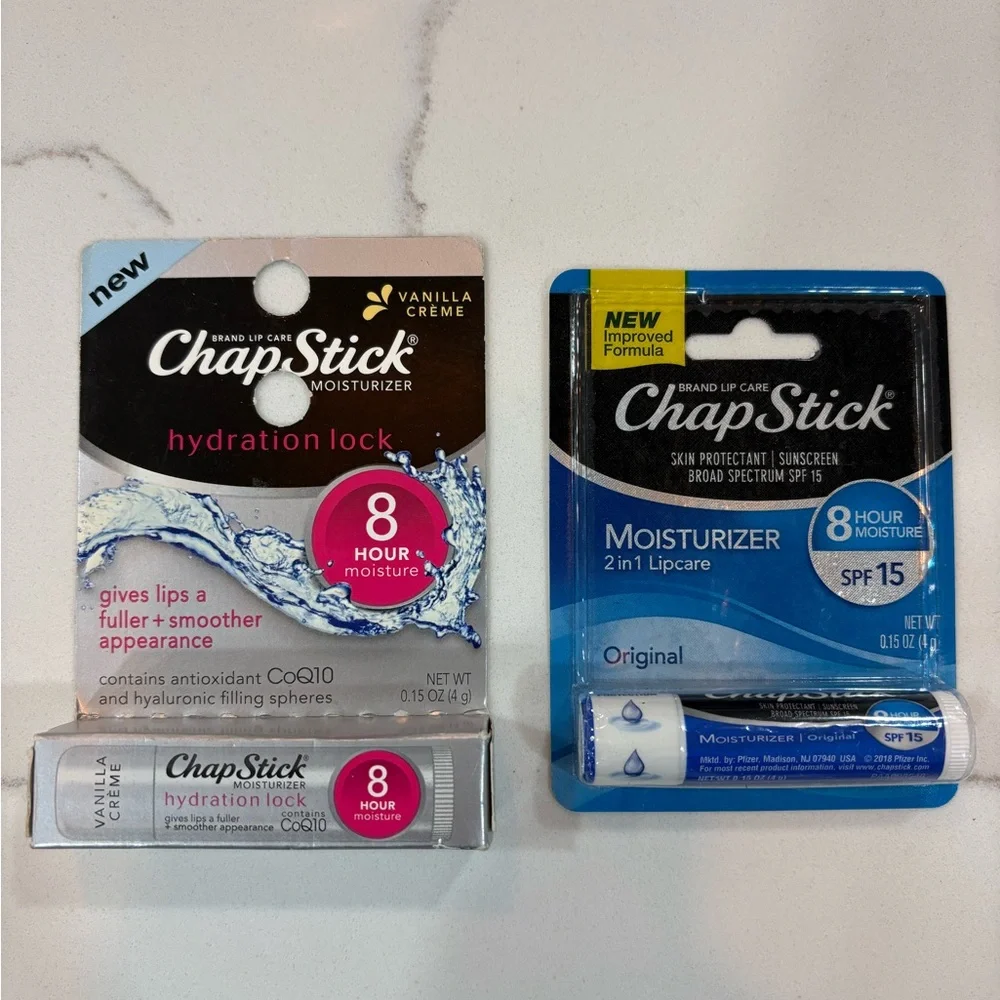 ChapStick, Nivea & Hello Lip Balm Care Set Lot of 4